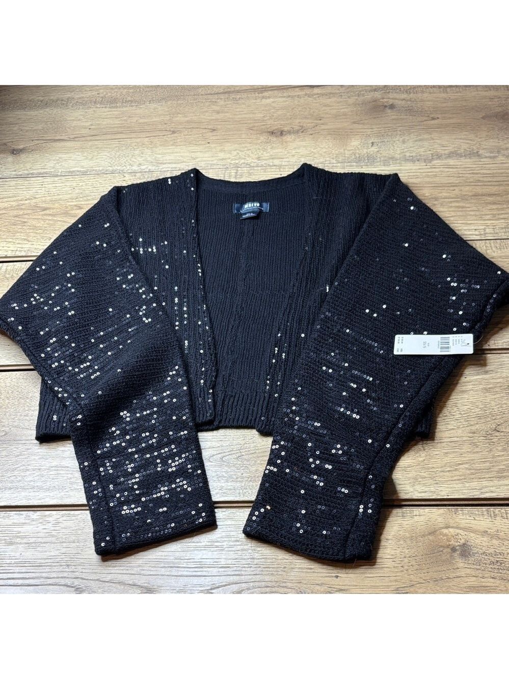 Women’s Maeve by Anthropologie  Artemia Black Sequined Cardigan Size XS/S- NWT